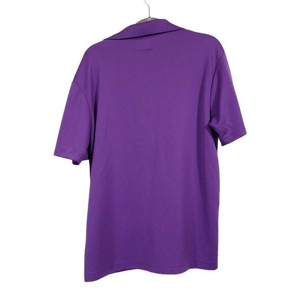 Pga Tour Golf Polo Purple Mens Shirt Collared Airflux Sport Size Large - Picture 2 of 6